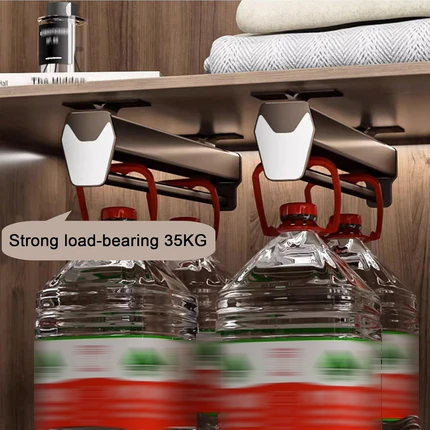 Adjustable Pull-Out Clothes Rail – 35kg Heavy-Duty Trouser & Coat Hanger