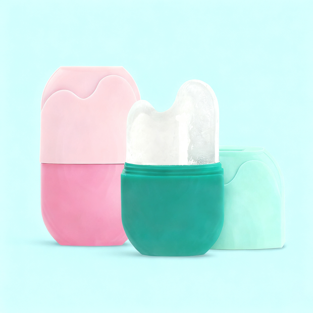 Ice Facial Massage Cube Set – Cooling Skincare Tool for Reducing Puffiness, Dark Circles