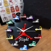 3D Sneaker Wall Clock – Decorative Basketball Shoe Clock Gift for Boys & Girls (White)