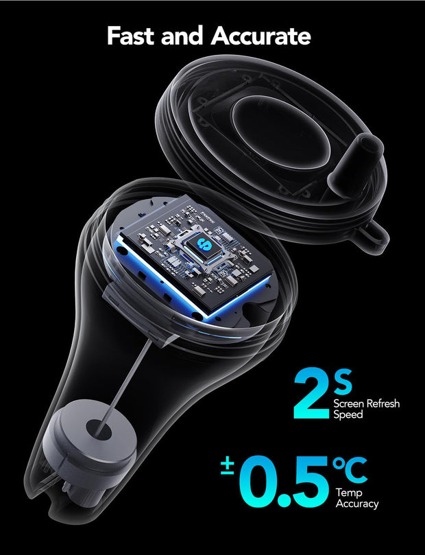 Smart Pool Thermometer with Wi-Fi Gateway | Digital Wireless Water Temperature Monitor