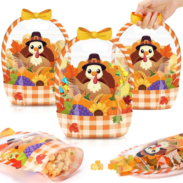 Halloween Gift Bags – Reusable Cauldron Zip Bags with Handles for Party Treats