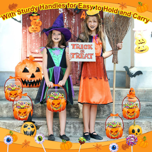 Halloween Gift Bags – Reusable Cauldron Zip Bags with Handles for Party Treats
