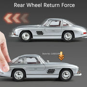 1:24 300SL Diecast Vintage Car – Alloy Model with Lights, Music & Openable Doors