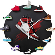3D Sneaker Wall Clock – Decorative Basketball Shoe Clock Gift for Boys & Girls (White)