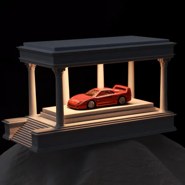 Mini Car Garage Display Case丨Hot Wheels-Style Showcase丨Dust-Free Collector Parking